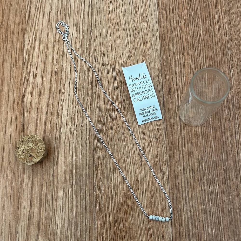 Kris Nations howlite necklace